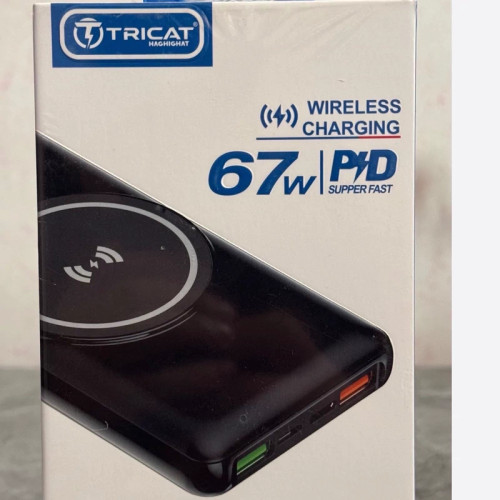 پاوربانک 20000هزار مگسیف و 2خروجی USBتوربوشارژ67 وات