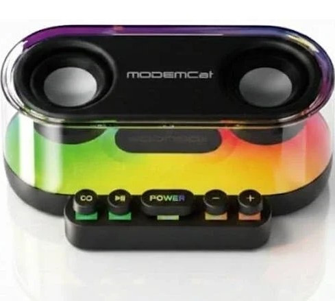 اسپیکر بلوتوثی مودم کت modem cat مدل Msp-04 نور فول Rgb