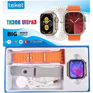 ساعت هوشمند teket مدل TX300 ULTRA3 با 2 مدل بند و قابلیت اتصال به گوشی