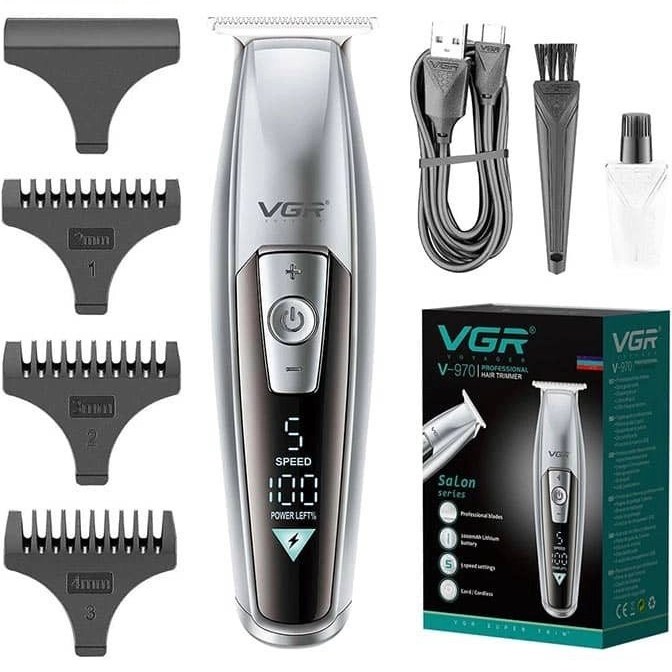 ماشین اصلاح وی جی آر مدل V-970 با تکنولوژی برش مستقیم ضد آب