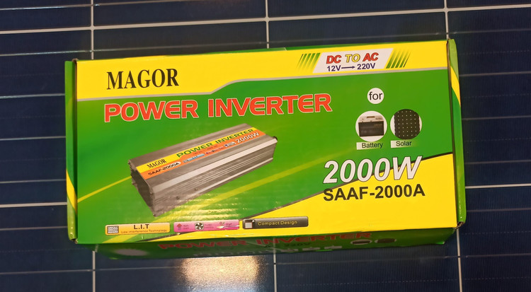 اینورتر ۲۰۰۰ وات ۱۲ ولت Magor مدل SAAF-2000A | مبدل برق خودرو